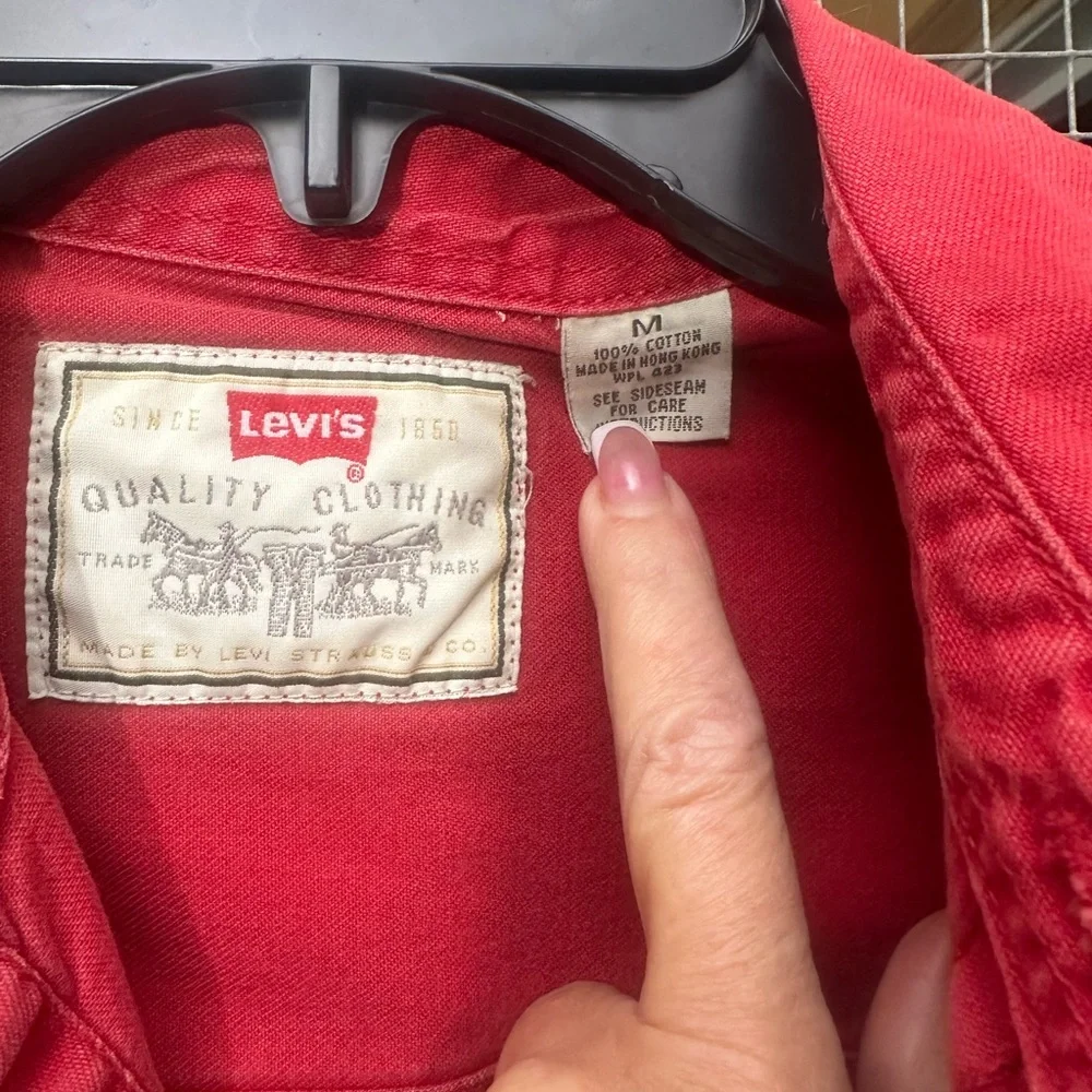 Levi's vintage Red Casual Button-Down Shirt